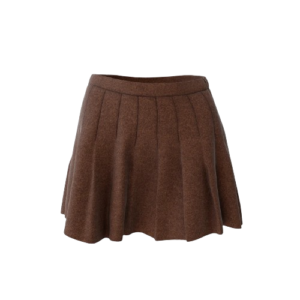 brown skirt_women_bottoms Skirt